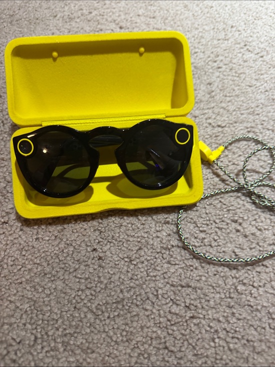 Other - Snap Spectacles-Inspired Kids Sunglasses with Yellow Case